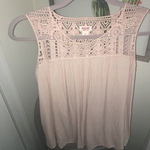light pink lace blouse